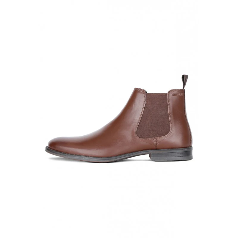 Men Teak Genuine Leather Chelsea Boots - Image 4