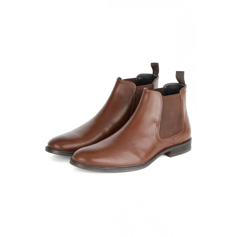 Men Teak Genuine Leather Chelsea Boots - Image 5