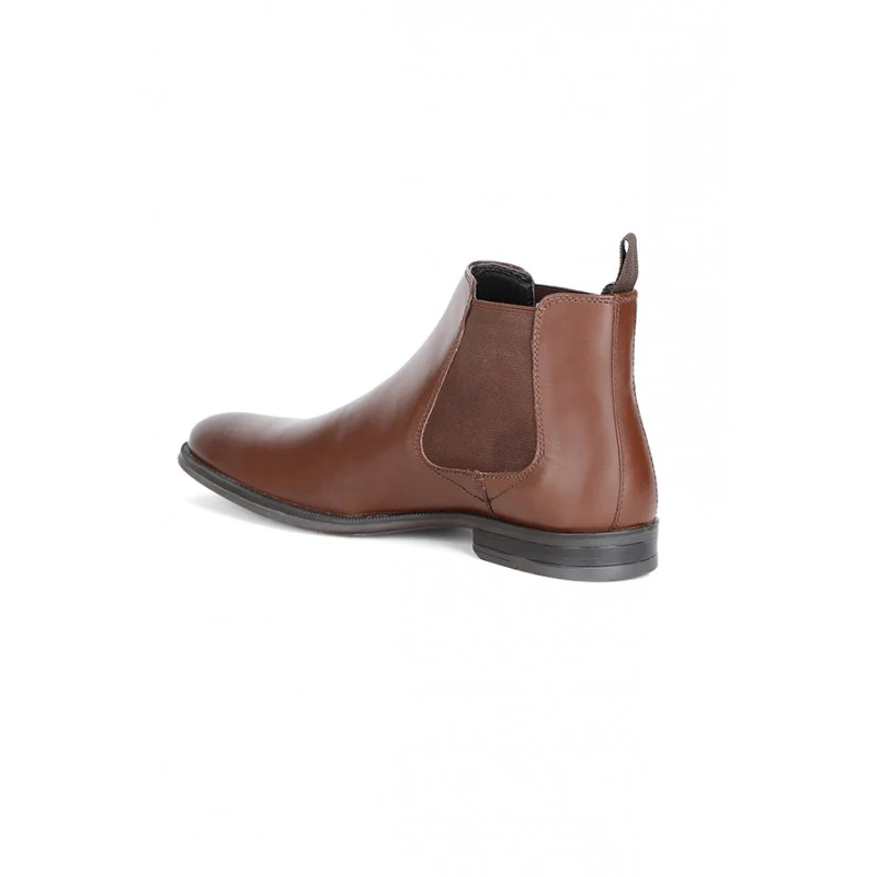Men Teak Genuine Leather Chelsea Boots - Image 6