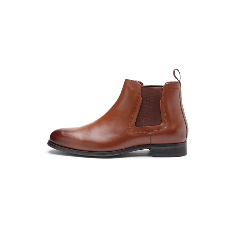Men Teak Genuine Leather Chelsea  Boots For Men - Image 4