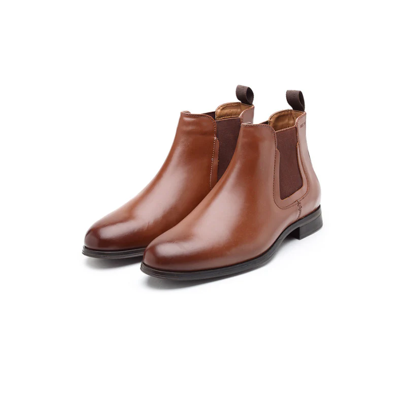 Men Teak Genuine Leather Chelsea  Boots For Men - Image 5