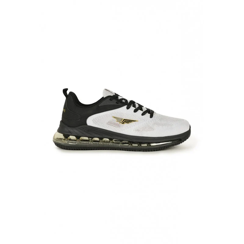Men White & Black Walking Shoes - Image 3