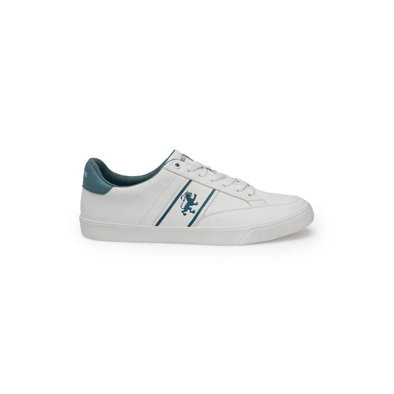 Men White/Blue Sneakers - Image 2