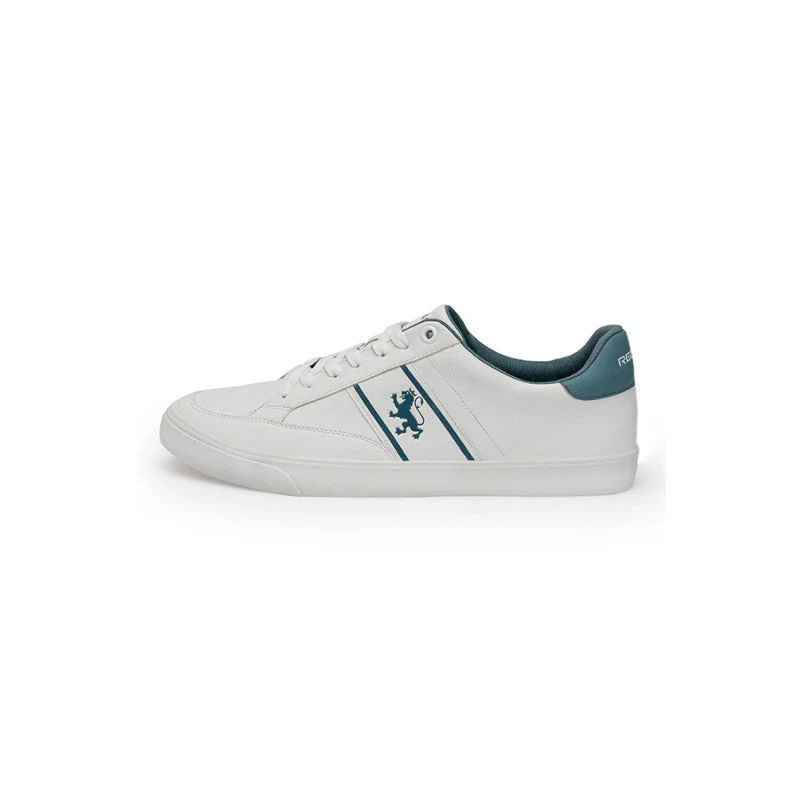 Men White/Blue Sneakers - Image 3
