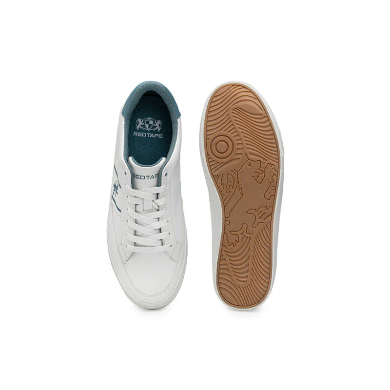 Men White/Blue Sneakers - Image 5
