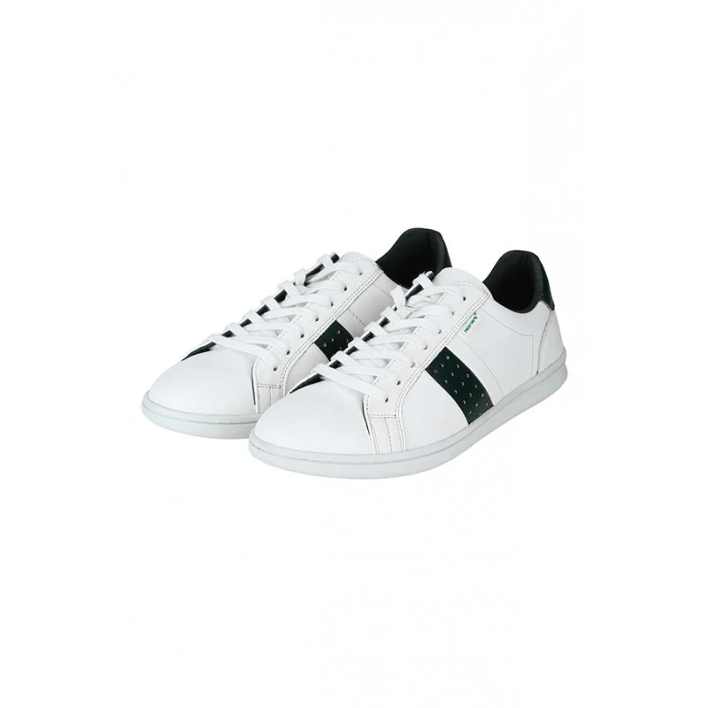 Men White & Green Sneakers - Image 3