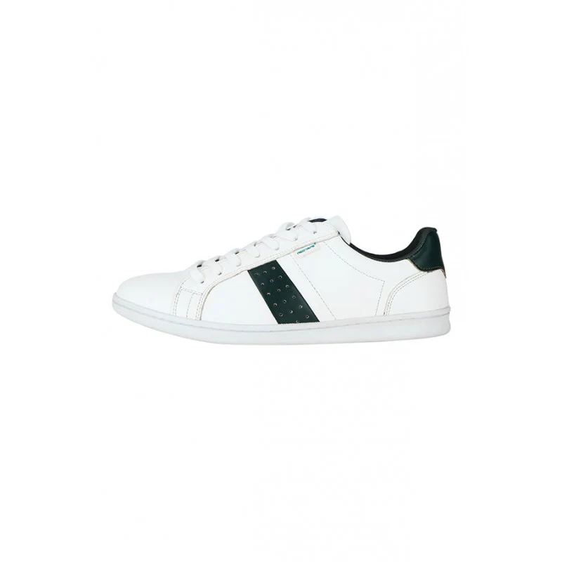 Men White & Green Sneakers - Image 4