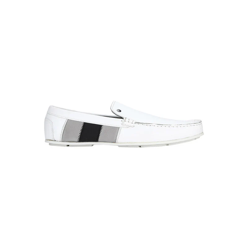 Men White Loafers - Image 2