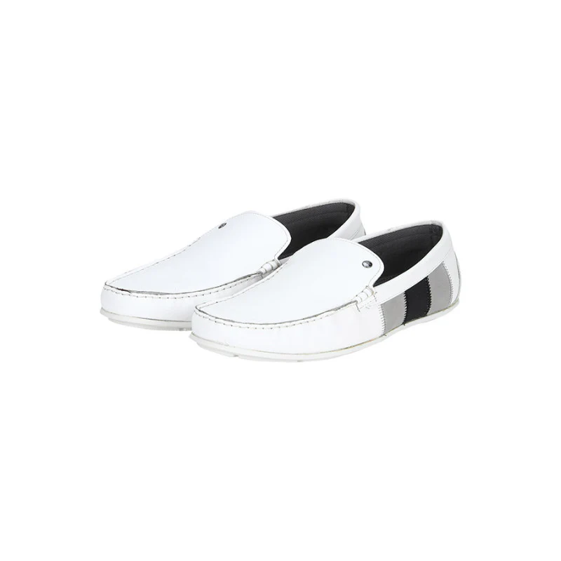 Men White Loafers - Image 3