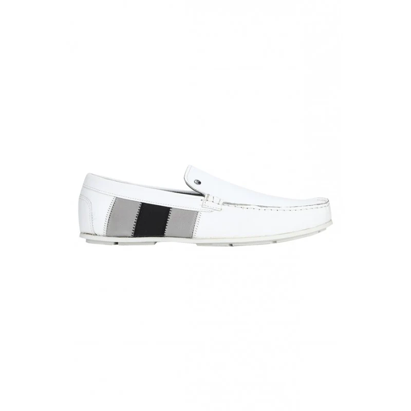 Men White Loafers - Image 2