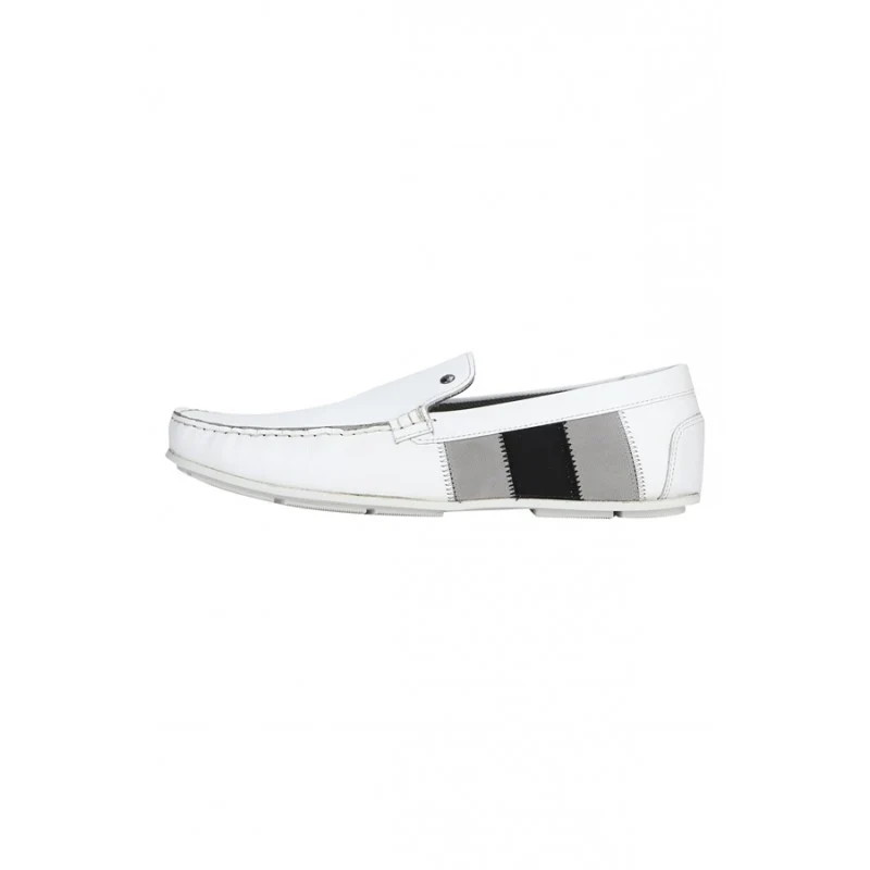 Men White Loafers - Image 3