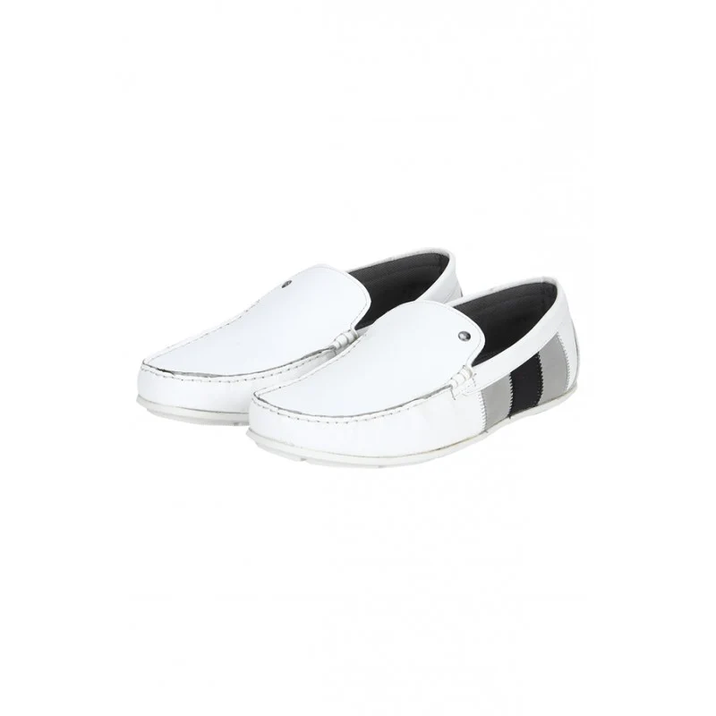 Men White Loafers - Image 4