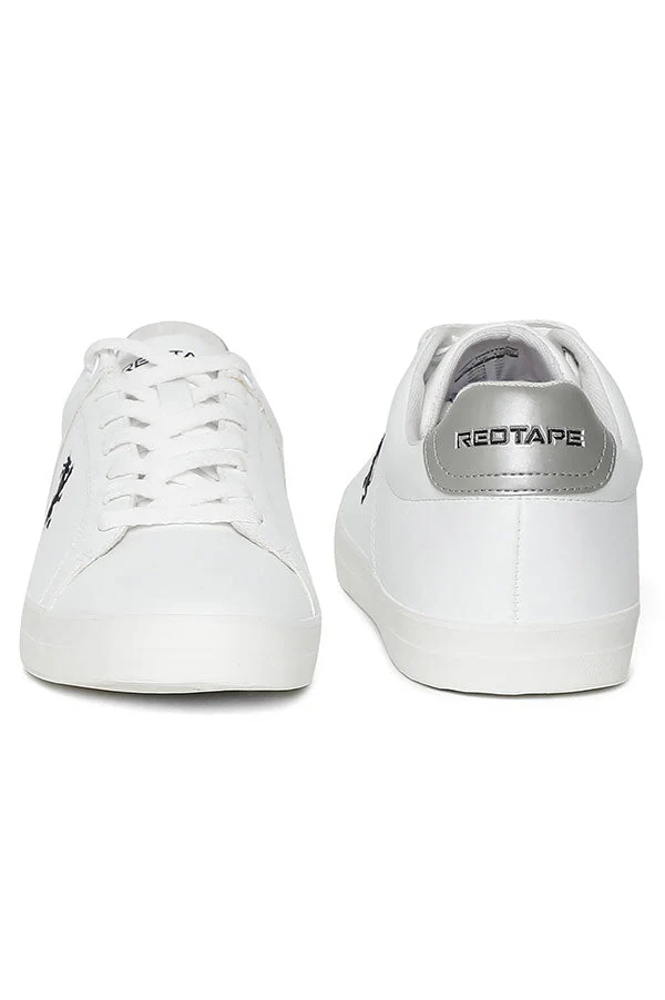 Men White & Silver Sneakers - Image 7