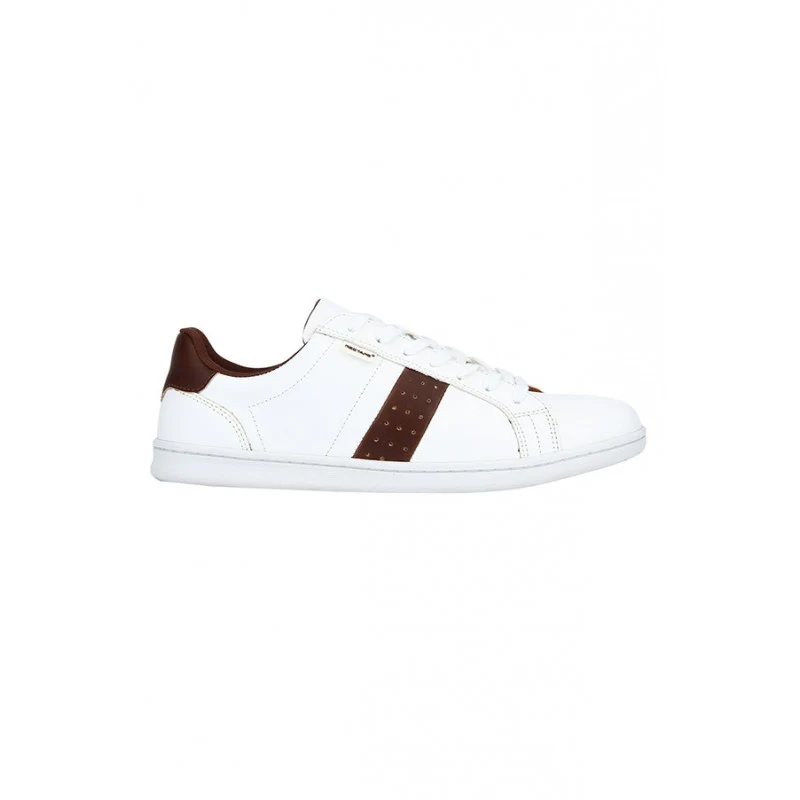 Men White & Tan Sneakers - Image 2