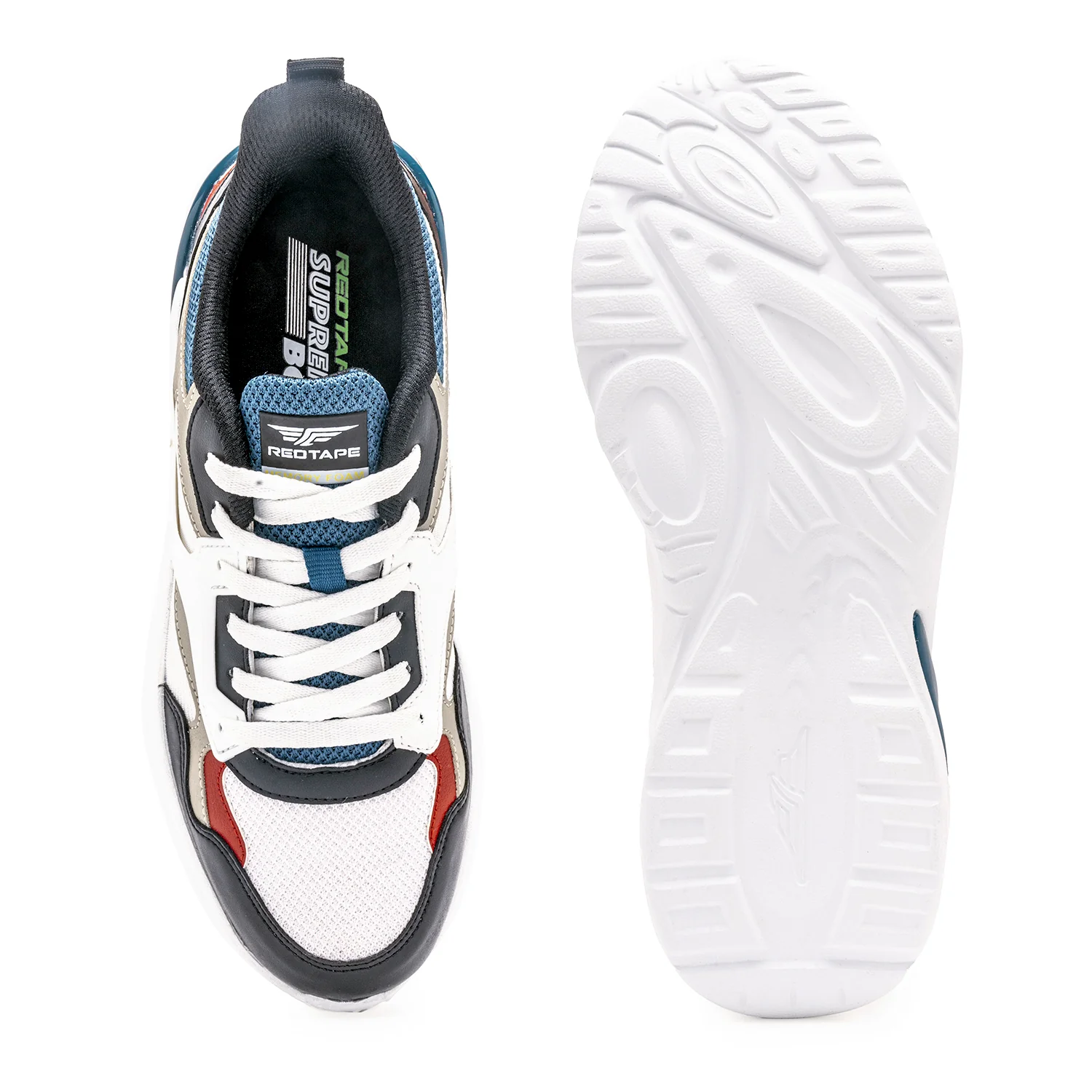 Men White Walking Shoes - Image 5