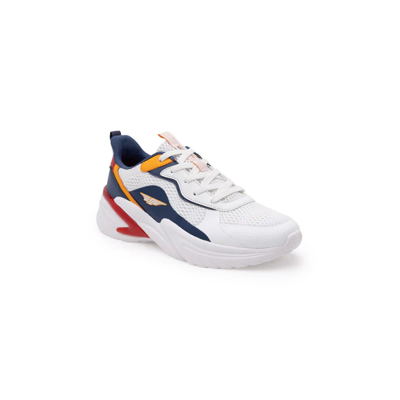 Men White Walking Shoes - Image 2