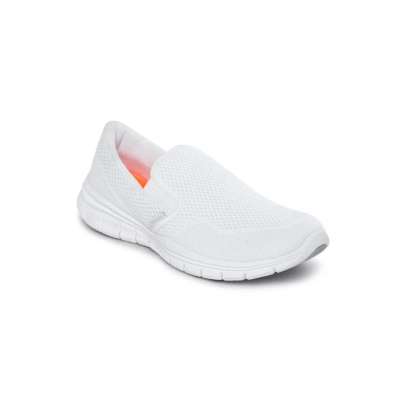Men White Walking Shoes - Image 2