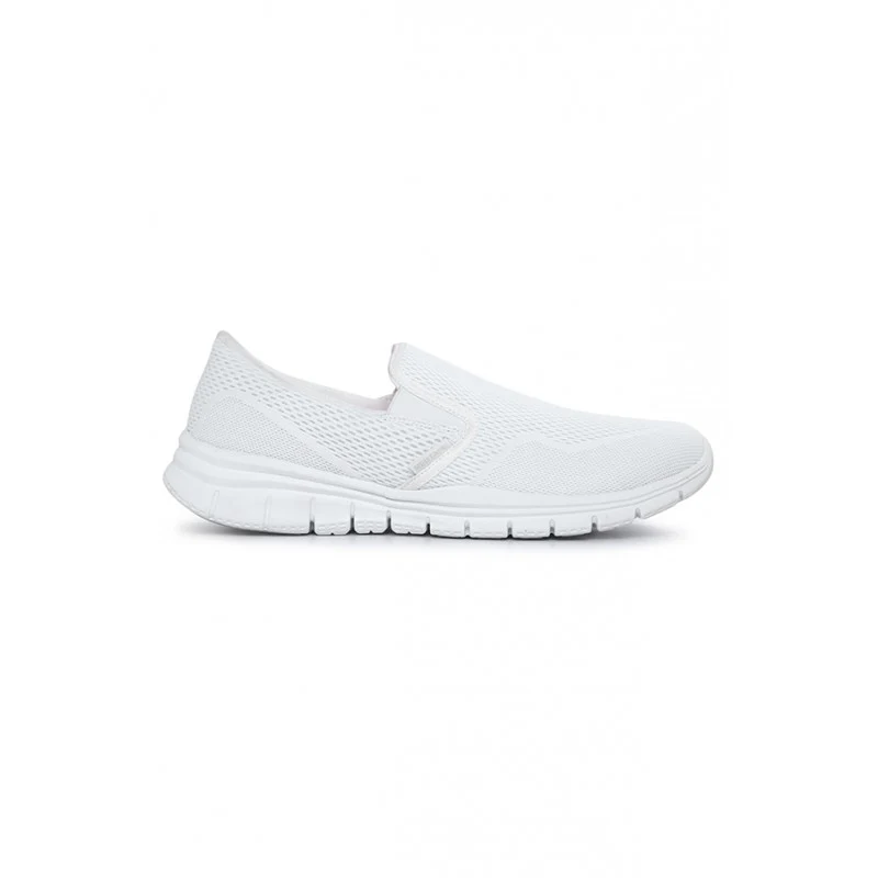 Men White Walking Shoes - Image 3