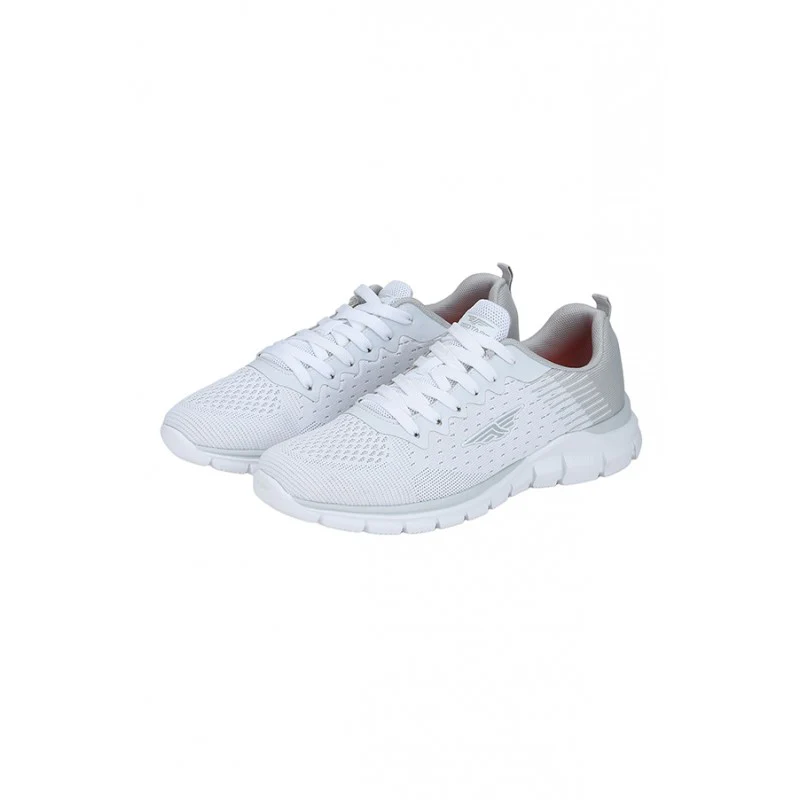 Men White Walking Shoes - Image 2