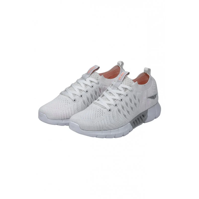 Men White Walking Shoes - Image 3