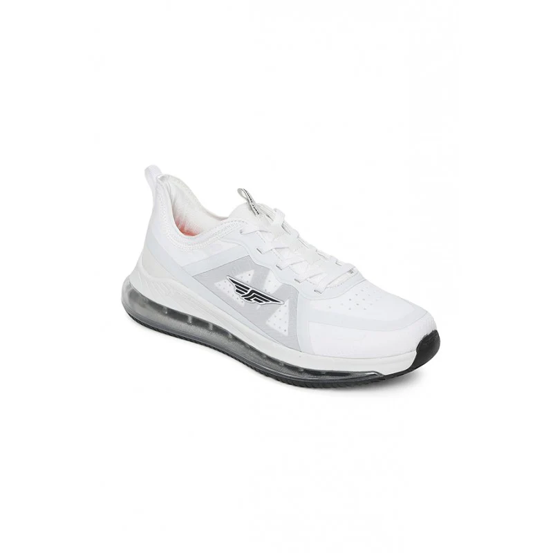 Men White Walking Shoes - Image 2