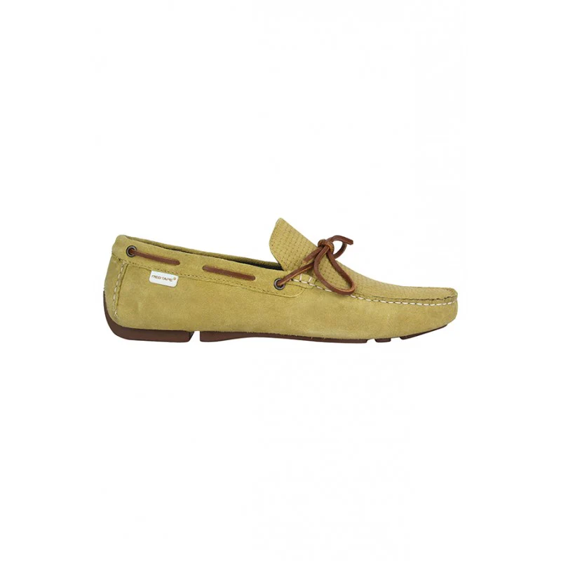 Men Yellow Driving Shoes - Image 2