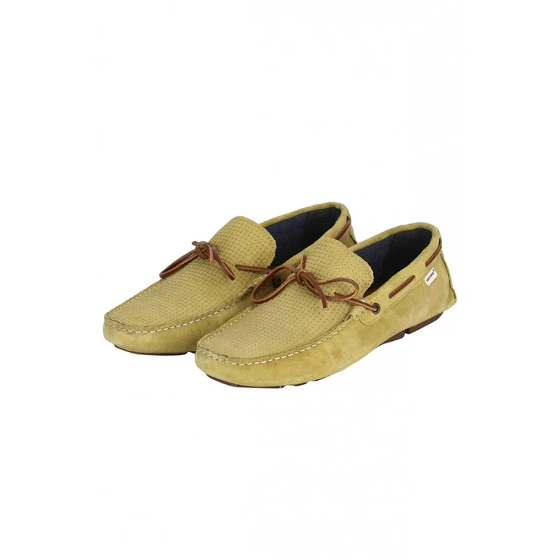 Men Yellow Driving Shoes - Image 3