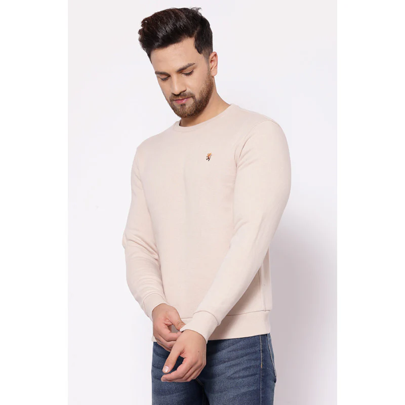 Men's Beige Sweatshirt - Image 2