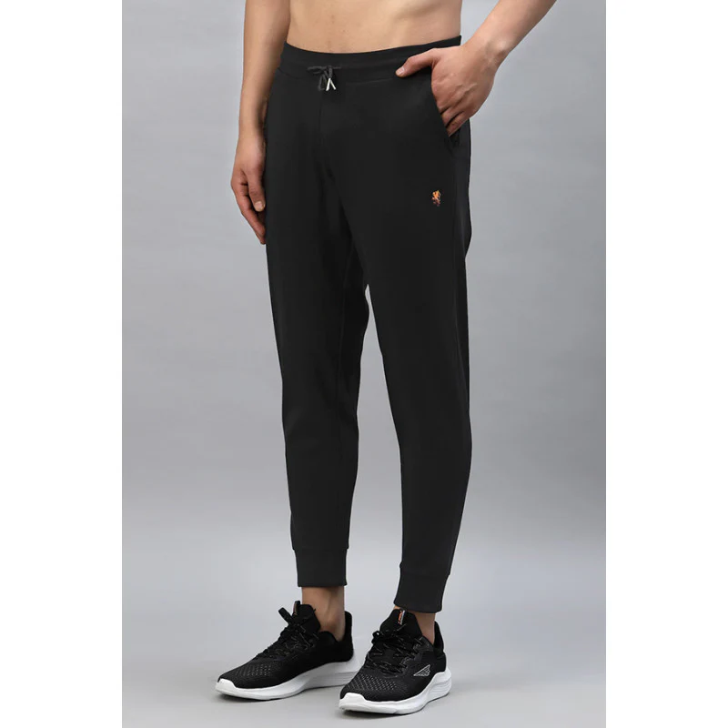 Men Black Activewear Joggers - Image 2