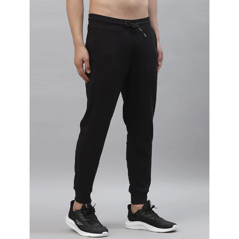 Men Black Activewear Joggers - Image 2