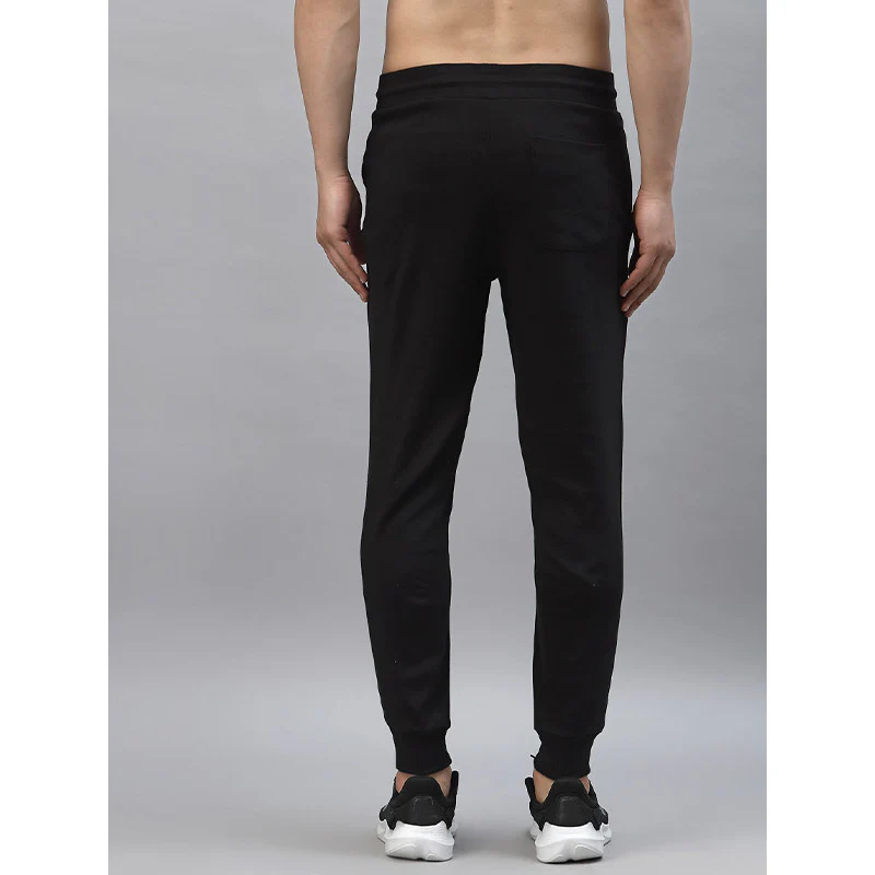 Men Black Activewear Joggers - Image 3