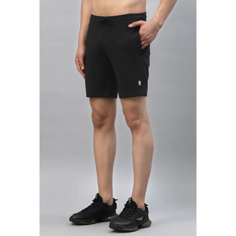 Men Black Activewear Shorts - Image 2