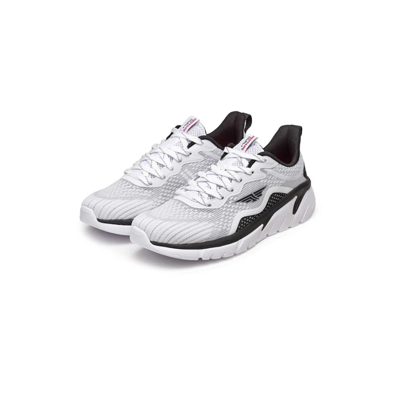 Men Black And White Walking Shoes - Image 5