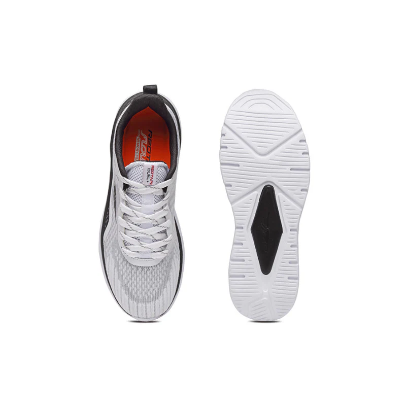 Men Black And White Walking Shoes - Image 6