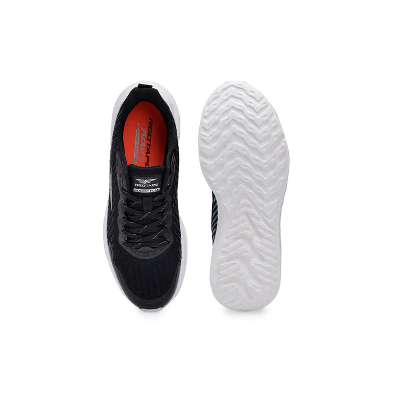Men's Black & Blue Walking Shoes - Image 5