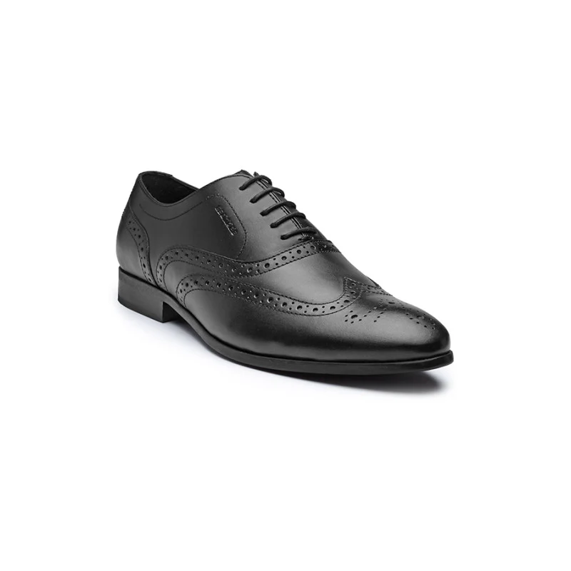 Men's Black Brogue Shoes - Image 2