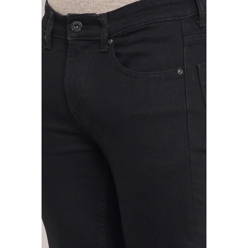 Men's Black Denim Jeans - Image 5