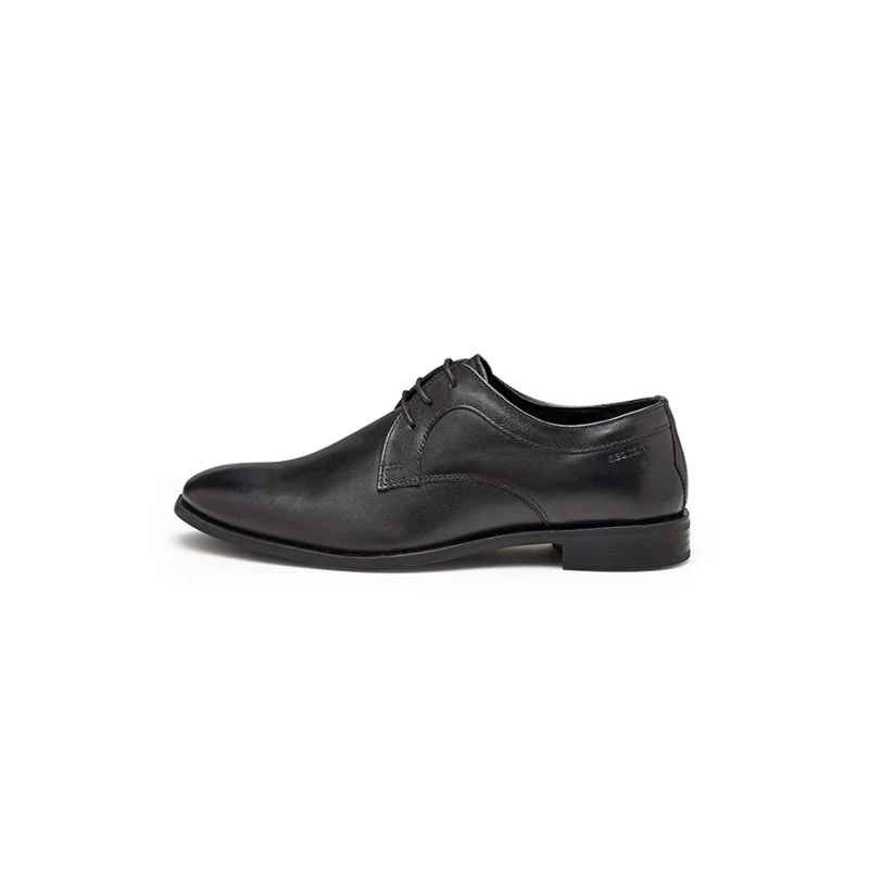 Men's Black Derby Shoes - Image 3