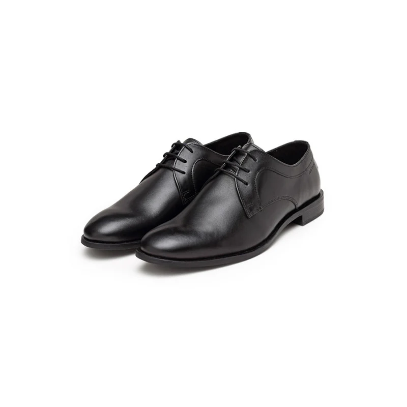 Men's Black Derby Shoes - Image 4