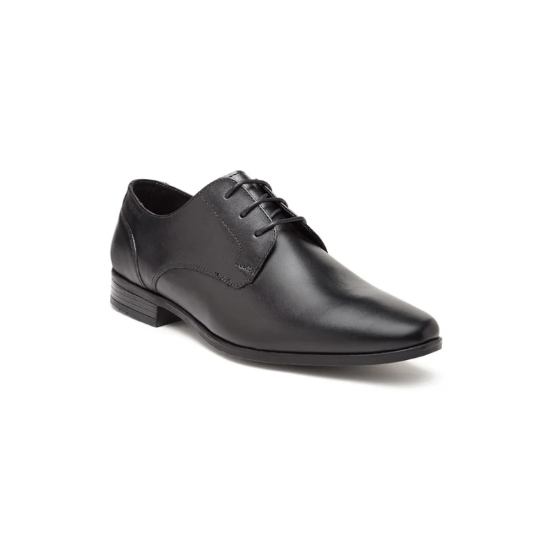 Men's Black Derby Shoes - Image 2