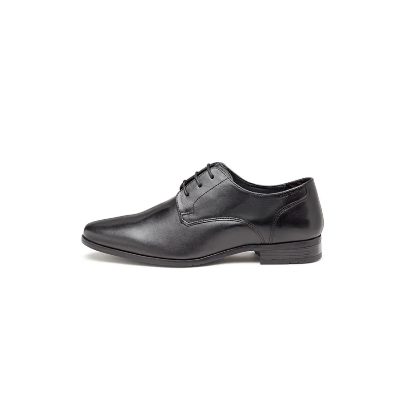 Men's Black Derby Shoes - Image 4
