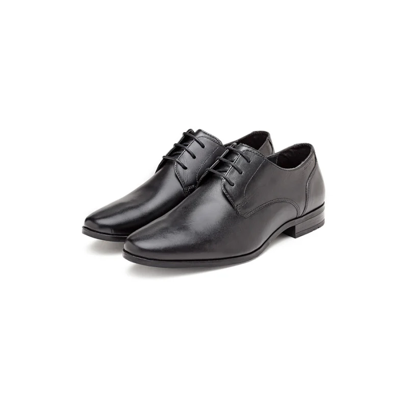 Men's Black Derby Shoes - Image 5