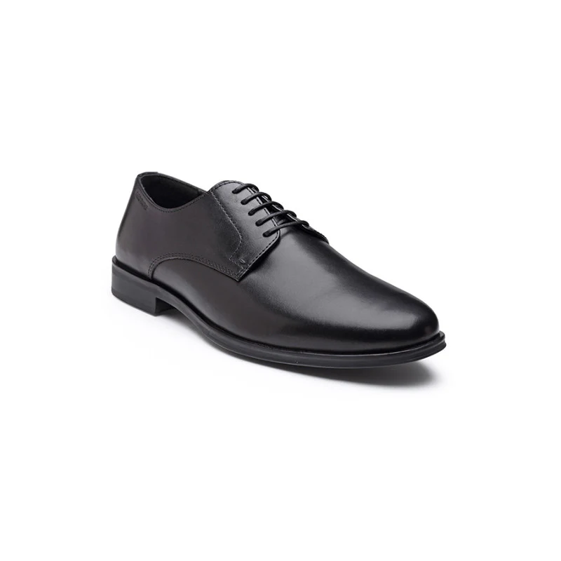 Men's Black Derby Shoes - Image 2