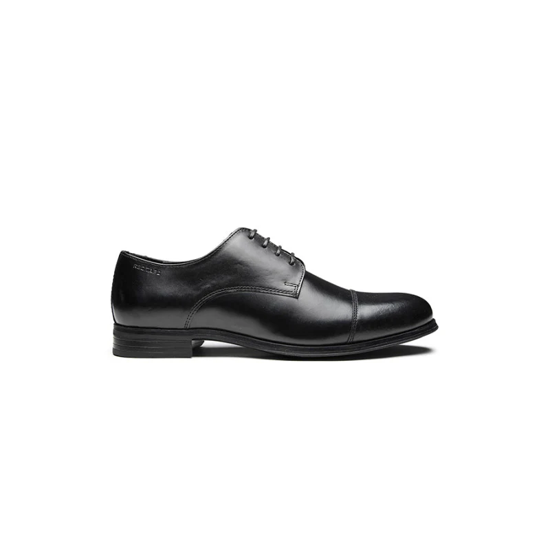Men's Black Derby Shoes - Image 3