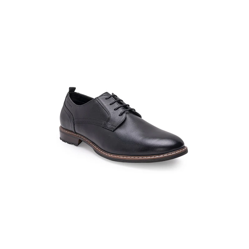 Men's Black Derby Shoes - Image 2