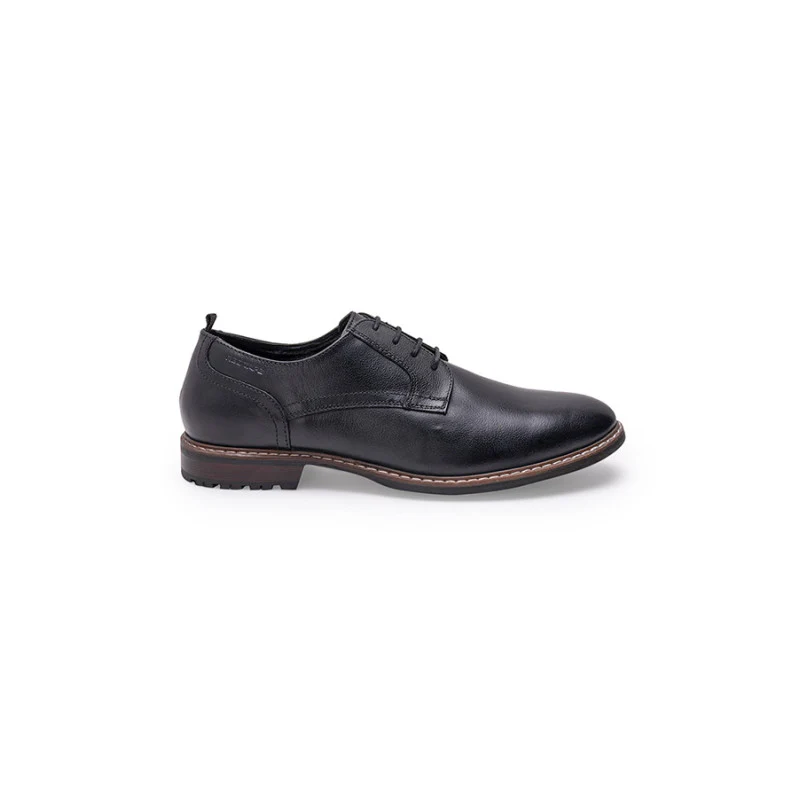 Men's Black Derby Shoes - Image 3
