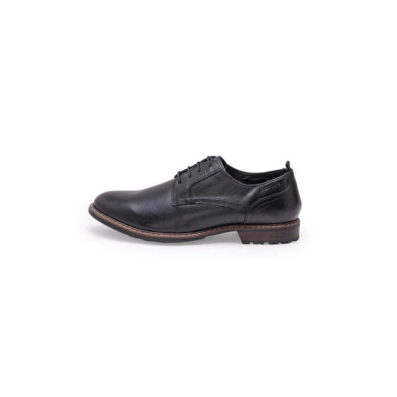 Men's Black Derby Shoes - Image 4