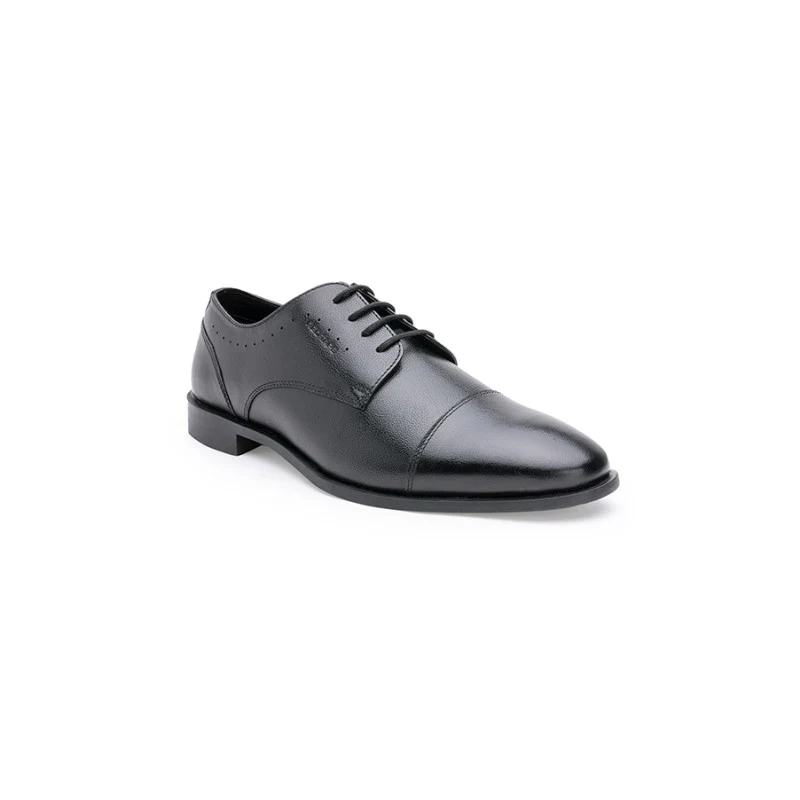 Men's Black Derby Shoes - Image 2