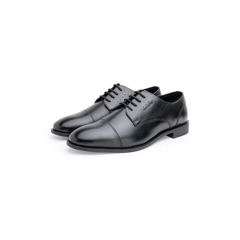Men's Black Derby Shoes - Image 5