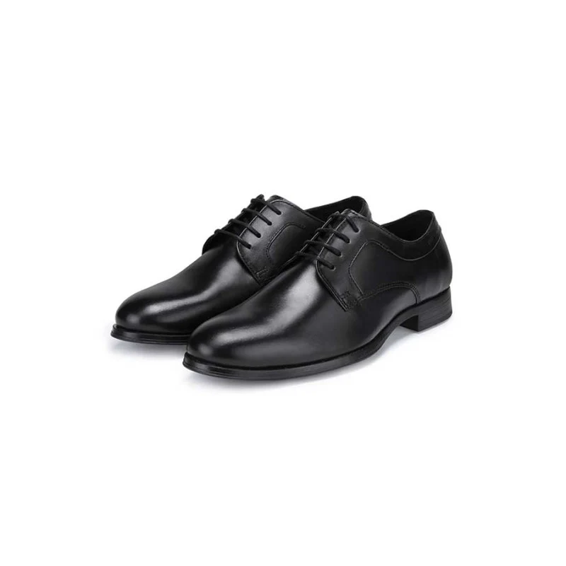 Men's Black Derby Shoes - Image 5